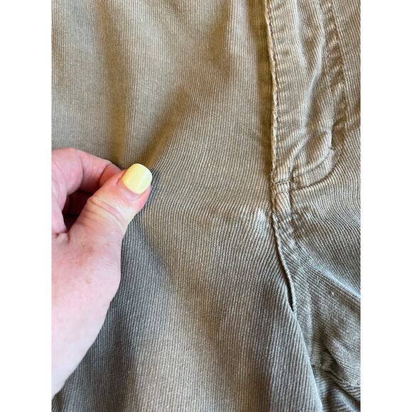 Chico’s Dark Khaki Corduroy Straight Leg Classic Y2K Style Pants Size 1 (Med, 8) - Picture 6 of 13